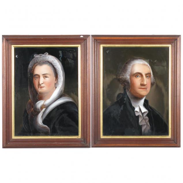 pair-of-reverse-painted-portraits-of-george-and-martha-washington