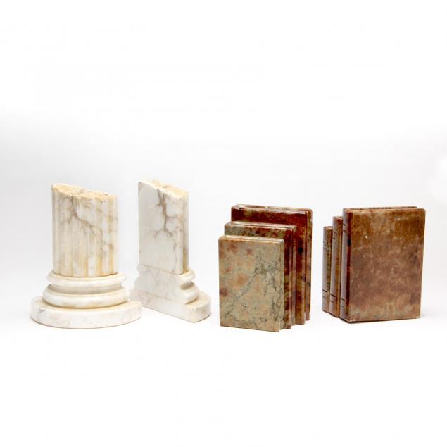 two-pairs-of-carved-stone-bookends