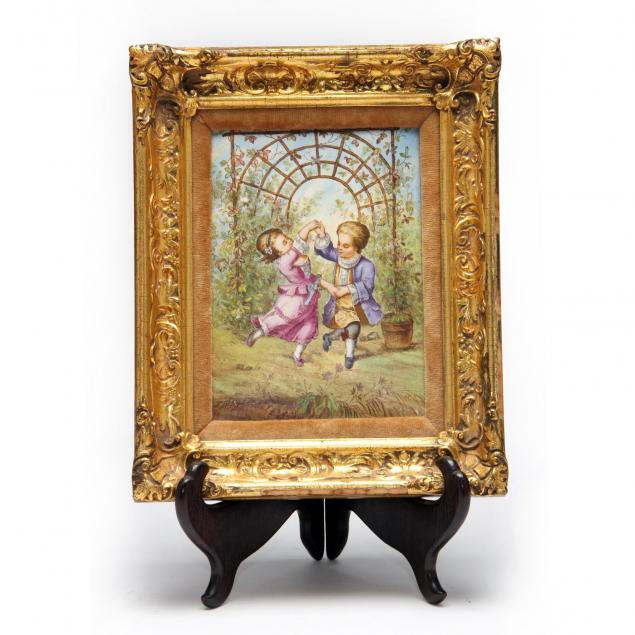 framed-english-porcelain-plaque