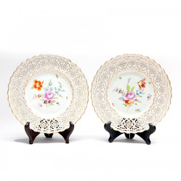 pair-of-dresden-reticulated-porcelain-plates
