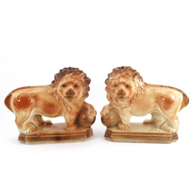 pair-of-english-pottery-lions