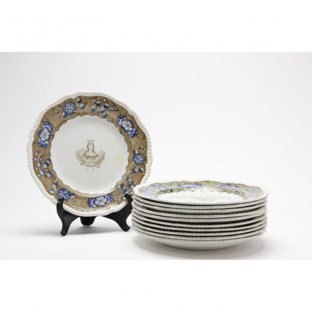 set-of-11-copeland-spode-armorial-plates