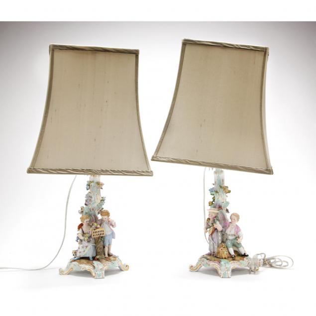 two-meissen-figural-candlesticks-as-lamps