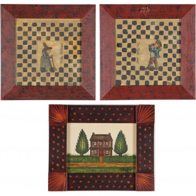 three-framed-pieces-of-folk-art