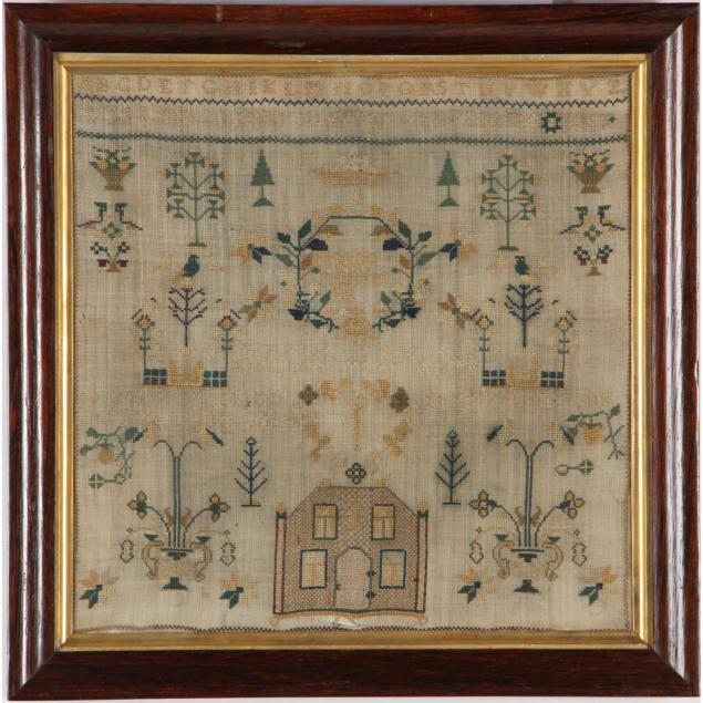 19th-century-english-school-girl-s-sampler