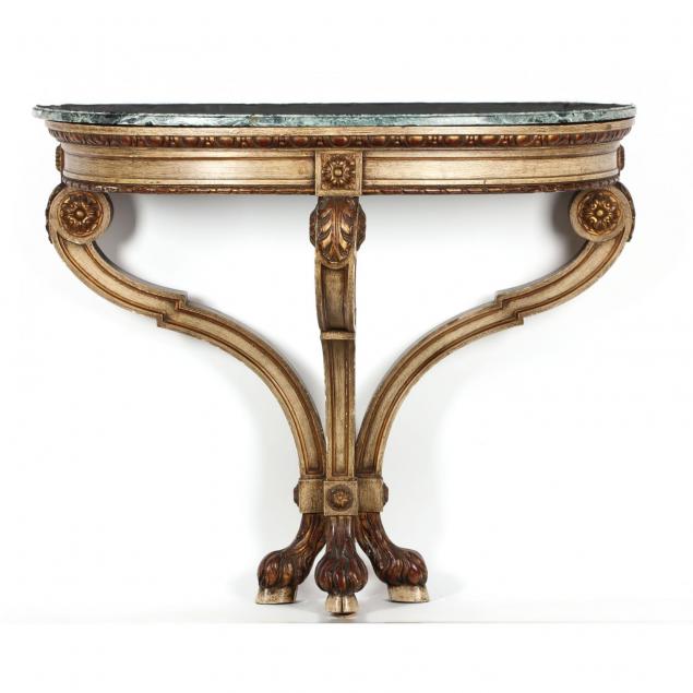 italianate-painted-marble-top-console-table