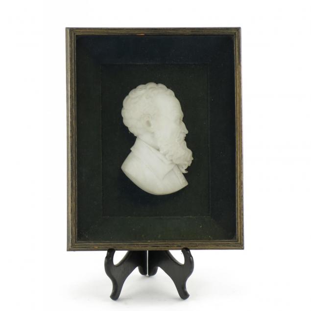 antique-marble-silhouette-of-a-bearded-man