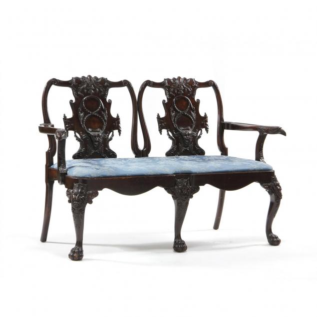 irish-chippendale-carved-settee
