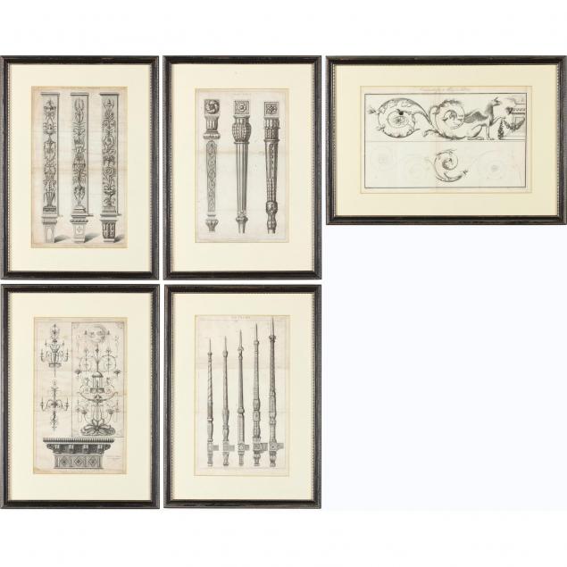 a-set-of-five-framed-prints-from-thomas-sheraton-s-drawing-book
