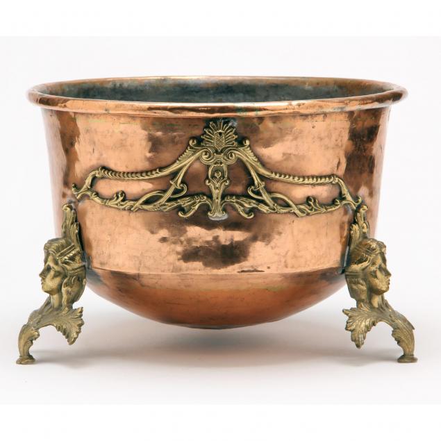 renaissance-revival-copper-brass-jardiniere