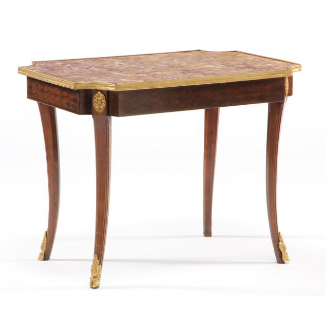 french-inlaid-marble-top-low-side-table