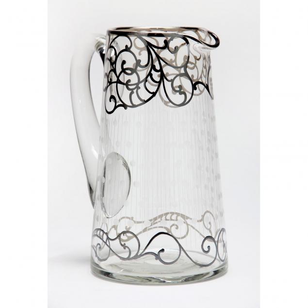 vintage-silver-overlay-drinks-pitcher