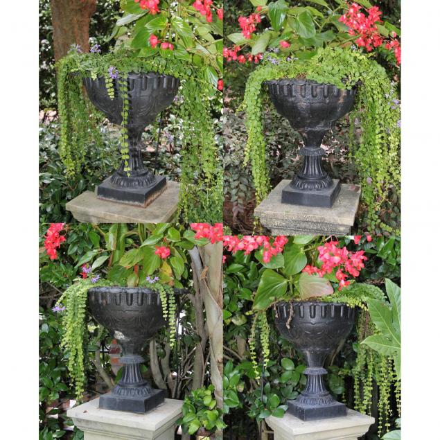 set-of-four-cast-iron-urn-form-planters
