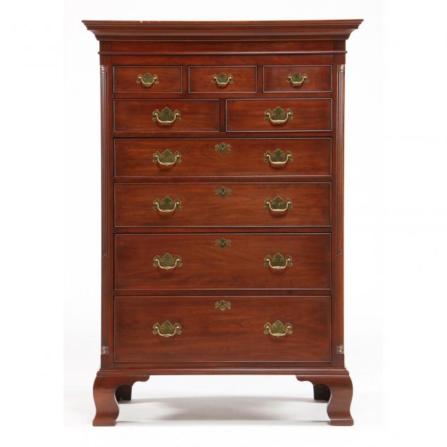 henkel-harris-chippendale-style-tall-chest-of-drawers