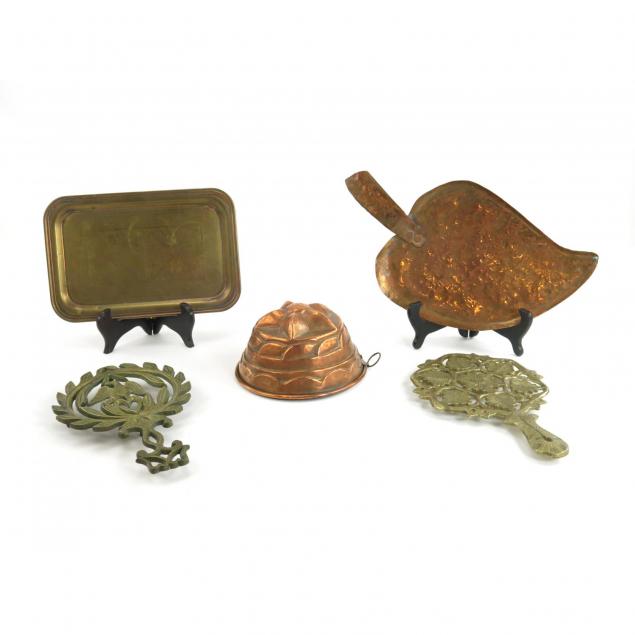 five-vintage-antique-copper-brass-items