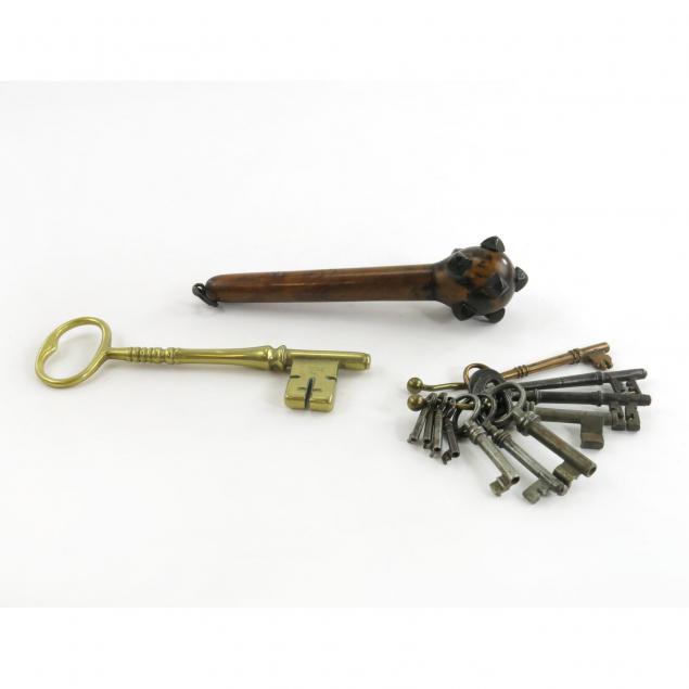 antique-billy-club-and-brass-keys