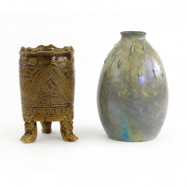 two-art-pottery-vases