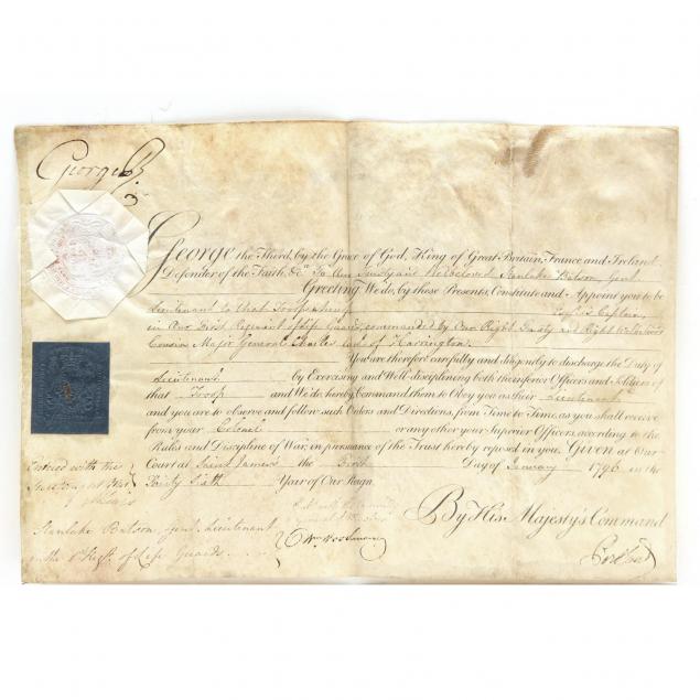 george-iii-partially-printed-document-signed