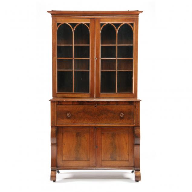 american-late-classical-secretary-bookcase