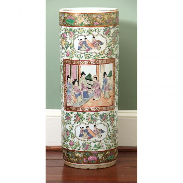 famille-rose-porcelain-umbrella-stand