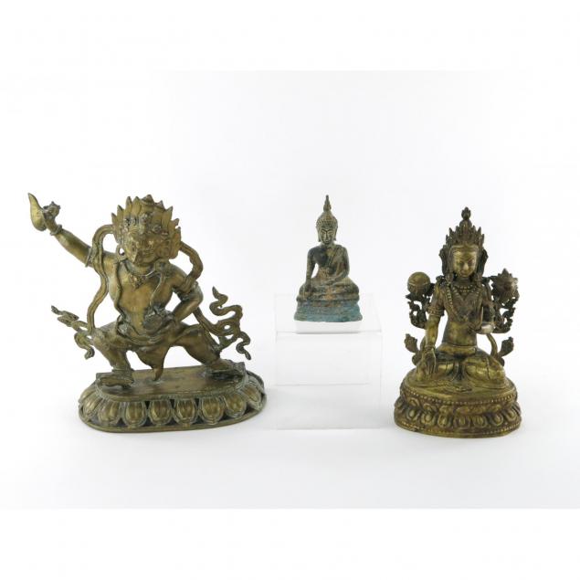 three-indian-and-southeast-asian-bronze-figures