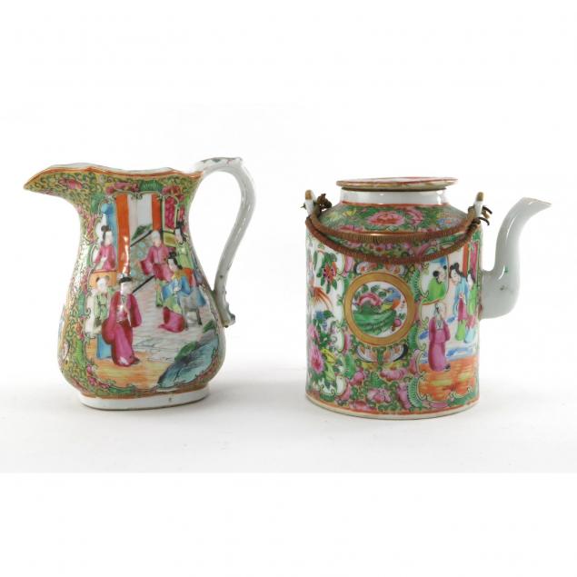 chinese-famille-rose-pitcher-and-teapot