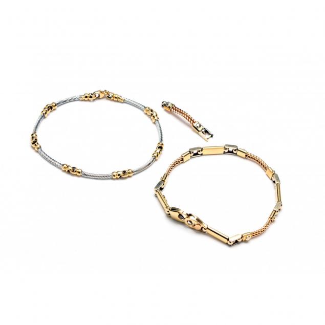 two-18kt-gold-bracelets