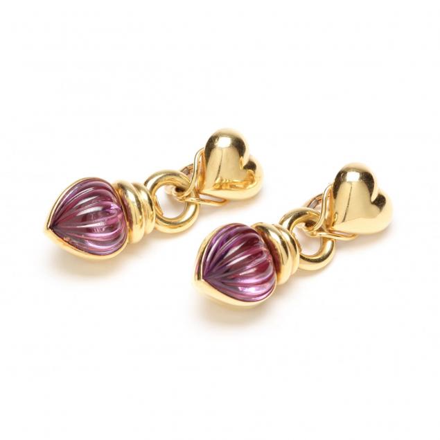 18kt-gold-and-amethyst-pedant-earrings-leucihi