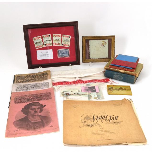 grouping-of-columbian-exposition-souvenirs-and-ephemera
