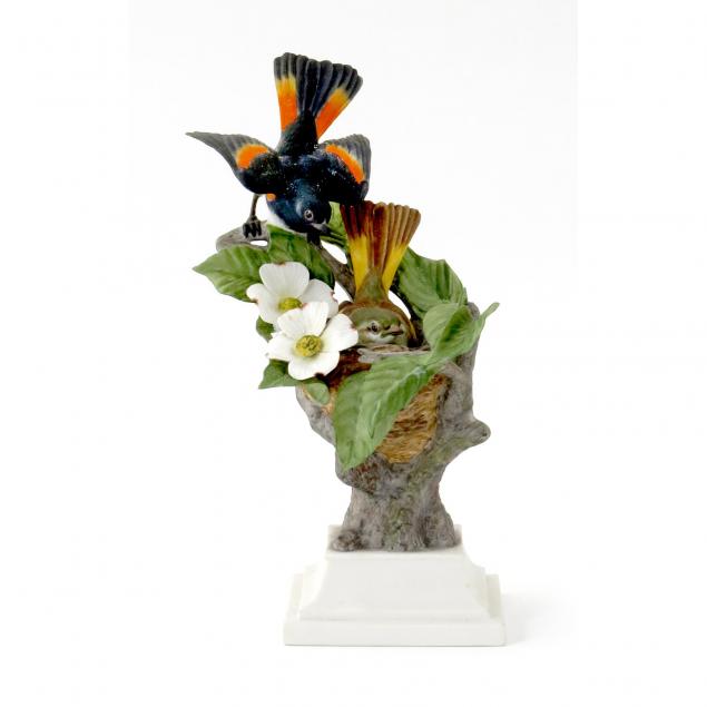 boehm-porcelain-american-redstarts-double-figural