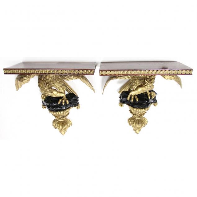pair-of-federal-style-eagle-wall-brackets