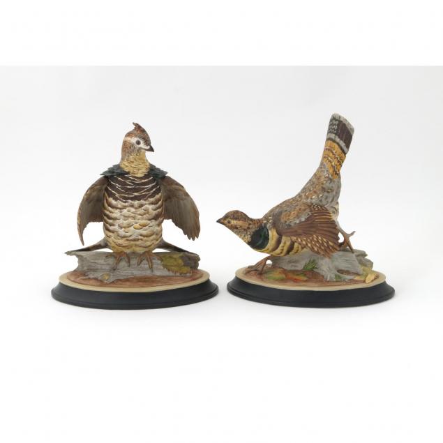 boehm-porcelain-pair-of-ruffed-grouse