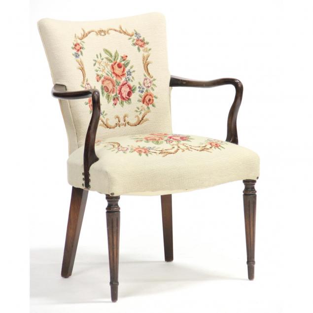 vintage-needlepoint-upholstered-armchair
