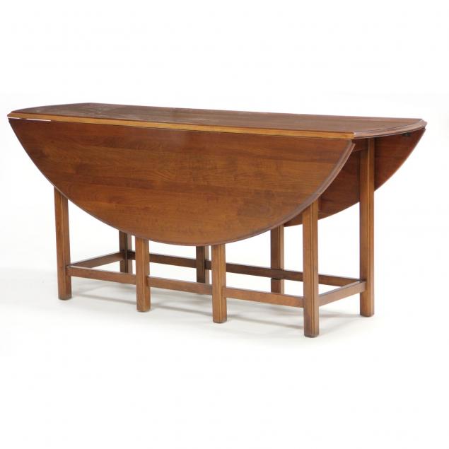 ethan-allen-chippendale-style-dropleaf-dining-table