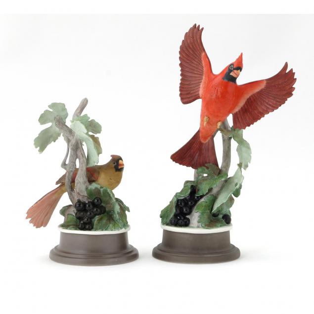 boehm-porcelain-cardinal-pair