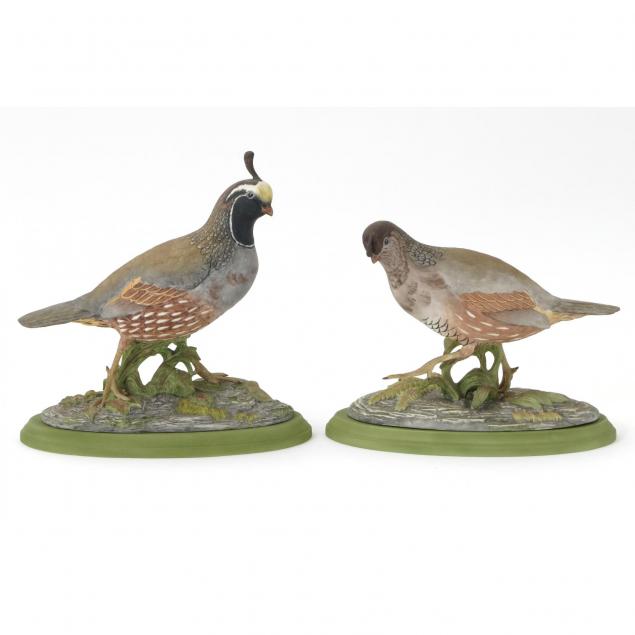 boehm-porcelain-california-quail-pair