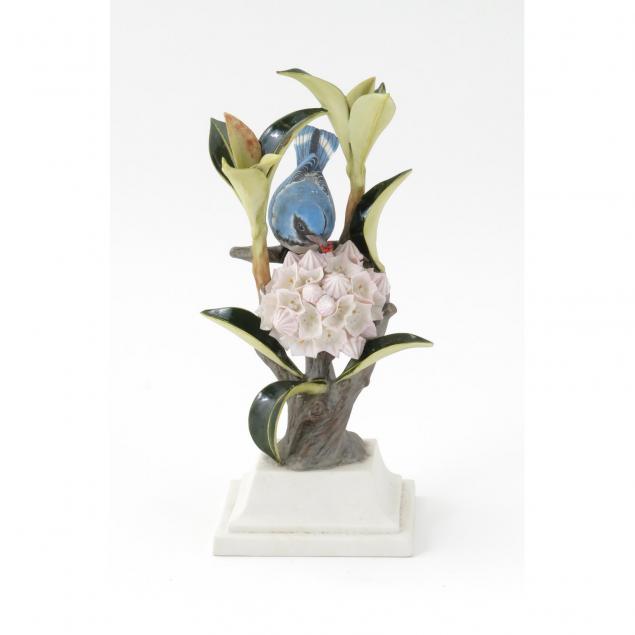 boehm-porcelain-black-throated-blue-warbler-figural