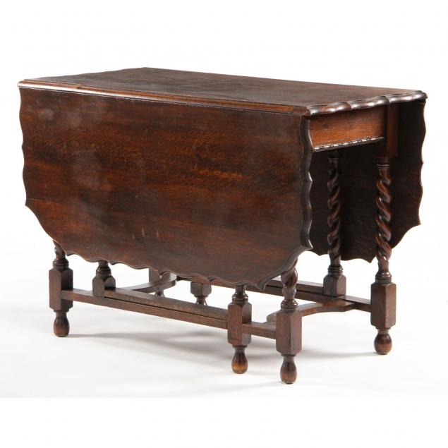 english-oak-barley-twist-dining-table