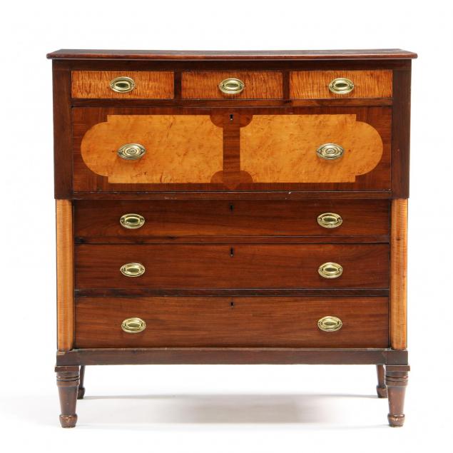 american-late-classical-figured-maple-chest-of-drawers
