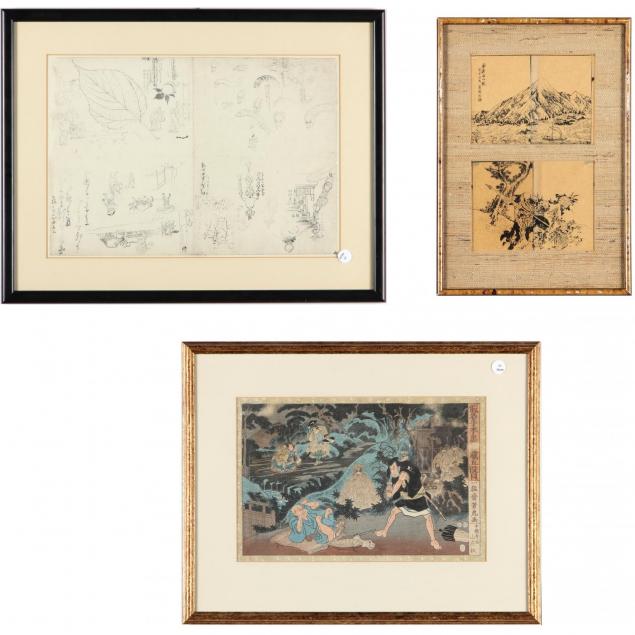 three-framed-japanese-prints