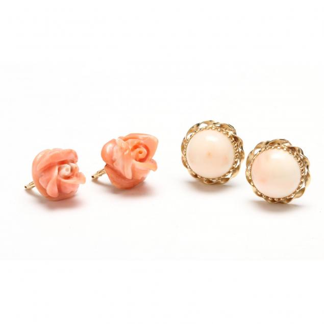 two-pairs-of-coral-earrings