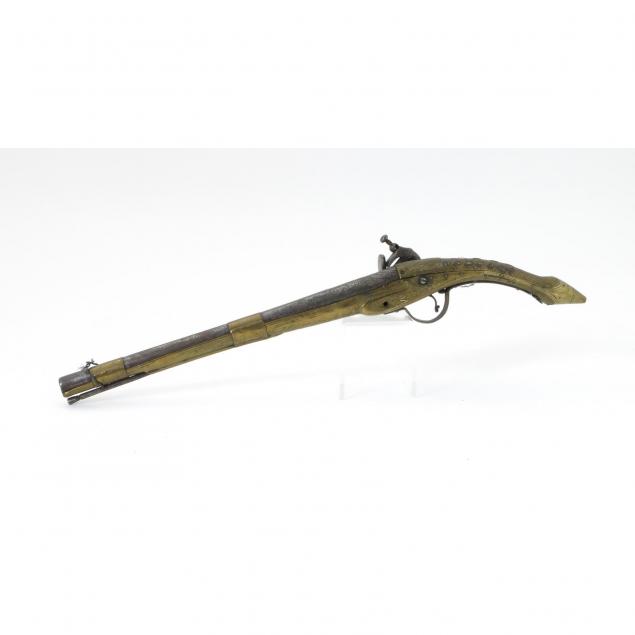 ottoman-brass-mounted-flintlock-pistol