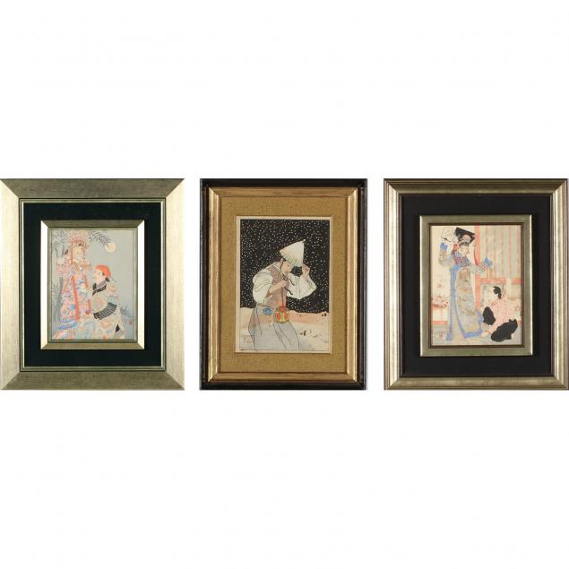 paul-jacoulet-1920-1960-group-of-three-woodblock-prints