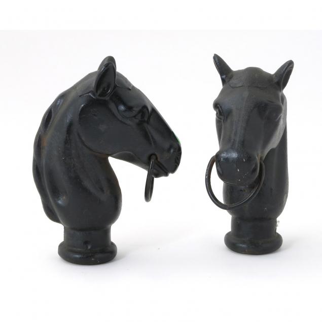 pair-of-cast-iron-horse-head-hitching-posts