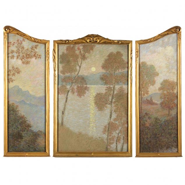 wilbur-reaser-1860-1942-landscape-triptych
