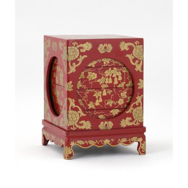 asian-red-lacquer-stacked-box-set