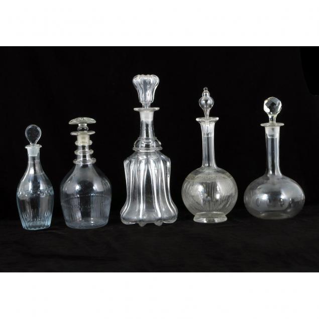 five-19th-century-glass-decanters