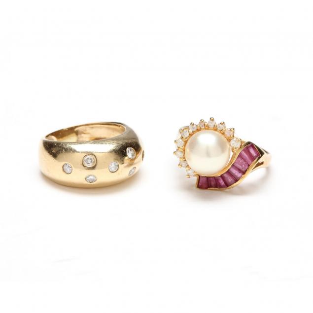 two-vintage-gold-rings