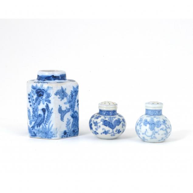 group-of-three-blue-and-white-ceramics