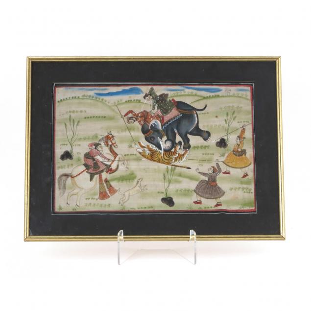 persian-hunting-scene-painting-on-silk